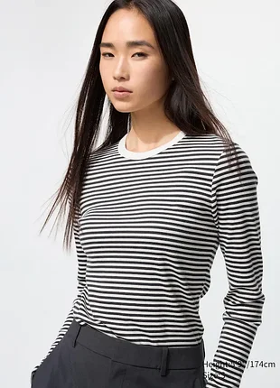 Мягкий лонгслив uniqlo размер xs