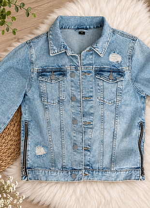 Джинсовый пиджак denim made in bangladesh