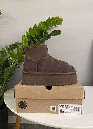 Уггі ugg classic mini dipper chocolate 7