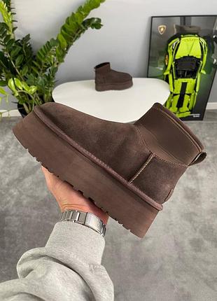 Уггі ugg classic mini dipper chocolate 5