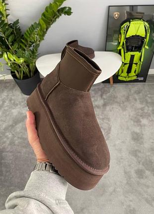 Уггі ugg classic mini dipper chocolate 3