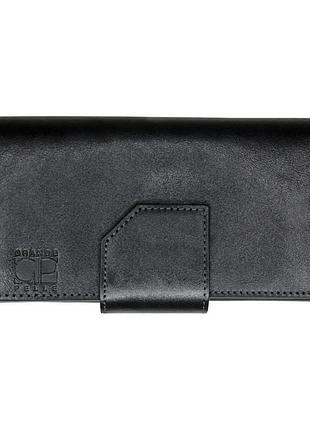 Портмоне grande pelle 533610 мм глянцевая кожа черное