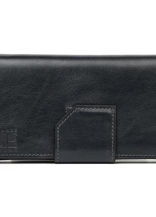 Портмоне grande pelle 533670 глянцевая кожа синее