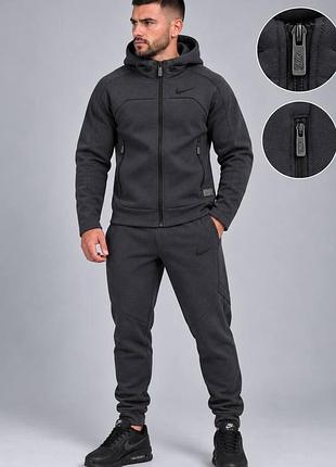 Чоловічий зимовий спортивний костюм nike графітовий