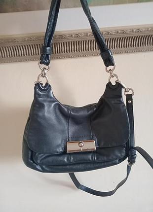 Сумка жіноча coach шкіряна чорна