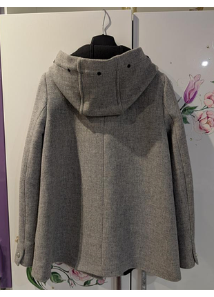 Короткое пальто с содержанием шерсти zara 5