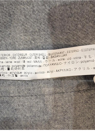 Короткое пальто с содержанием шерсти zara 9