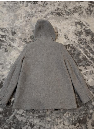 Короткое пальто с содержанием шерсти zara 4
