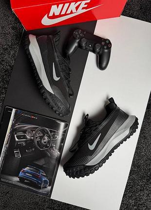 Чоловічі кросівки nike acg mountain fly low gtx black grey