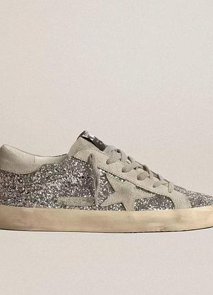 Кеди жіночі golden goose сріблясті