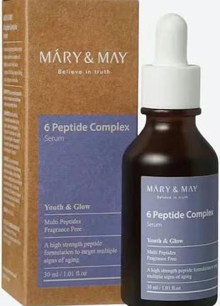 Серум mary&may 6 peptide complex serum 30ml