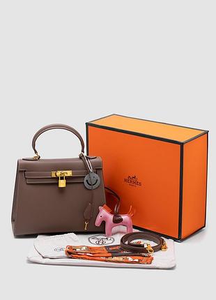 💎 hermes kelly 25 grey/gold 4
