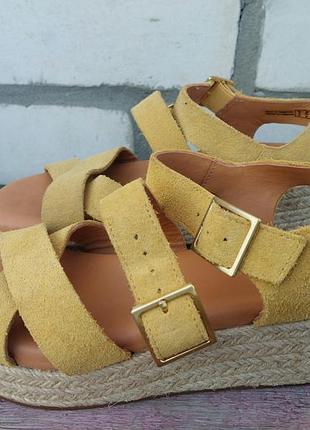 Босоножки clarks замшевые