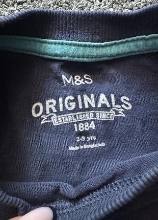 Кофта дитяча m&s синя з паєтками 2