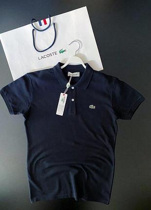 Поло чоловіче lacoste темно-синє