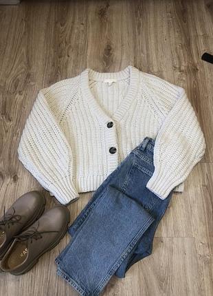 Кардиган жіночий h&m, білий 3