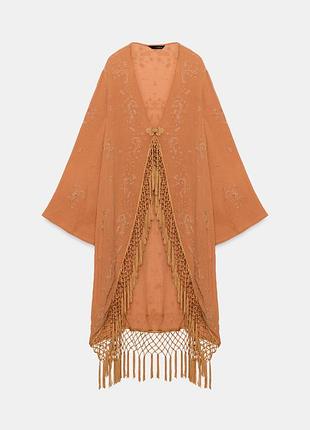 Кімоно жіноче помаранчеве zara new