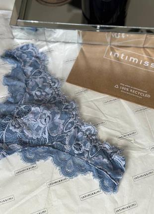 Трусики жіночі intimissimi мереживні блакитні s, m