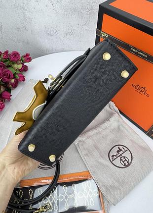 Hermes kelly mini black gold 3