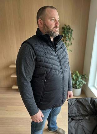 Новая черная мужская безрукавка жилетка батал primark 3xl / xxl