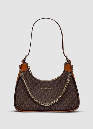 💎 michael kors wilma signature logo crossbody bag brown