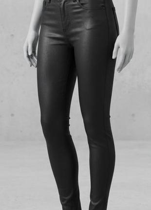 Черные брюки с покрытием "lift &amp; shape" от new look размер xs/s/m