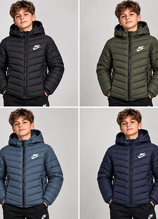 Куртка для підлітків nike демісезонна чорна