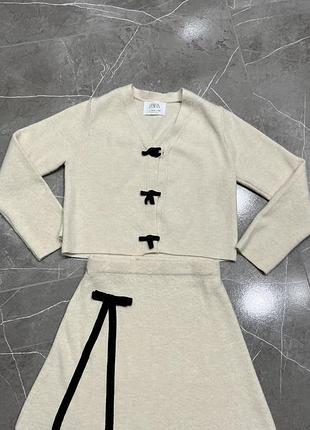 Повсякденний костюм для дівчинки zara бежевий
