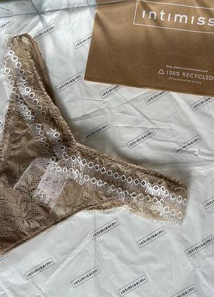 Трусики жіночі intimissimi мереживні бежеві s