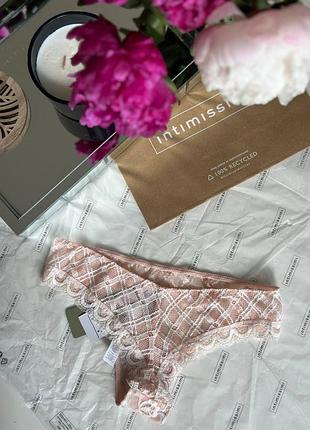 Трусики жіночі intimissimi рожеві мереживні розмір s