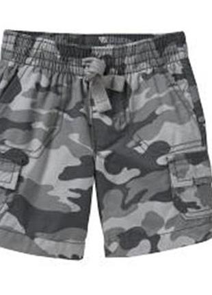 Шорти хлопчику old navy камуфляж сірий 3 роки 3t