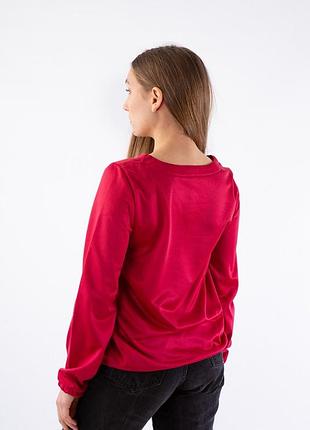 Кофта женская красная l 2