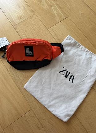 Бананка для хлопчика zara помаранчева з чорним
