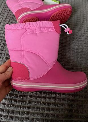 Чоботи жіночі crocs рожеві
