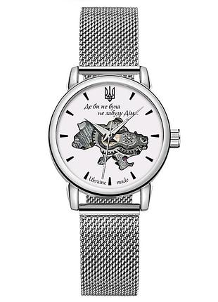 Класичний жіночий годинник awarder 028l silver-white де би не була