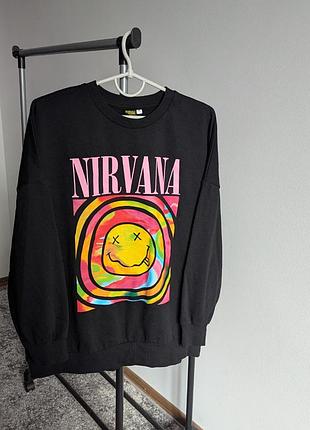 Свитшот черный nirvana хл