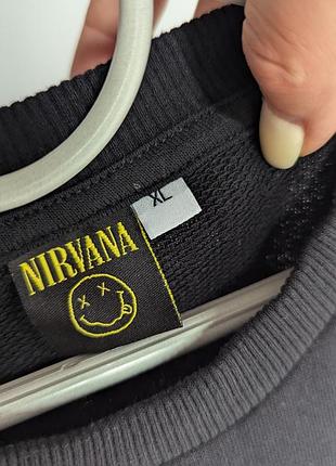 Світшот чорний nirvana хл 3