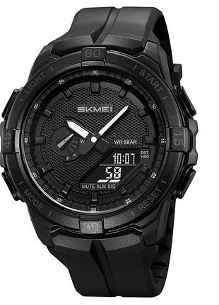 Мужские наручные часы skmei 2583bkbk black-black в черном цвете