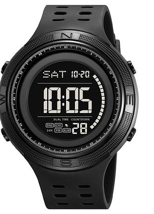 Наручные часы skmei 2708bkbk black-black мужской спортивный в черном цвете