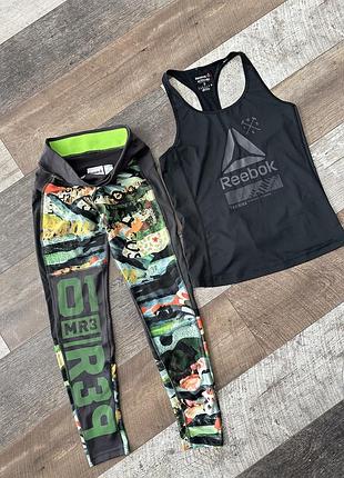 Набір reebok легінси + майка