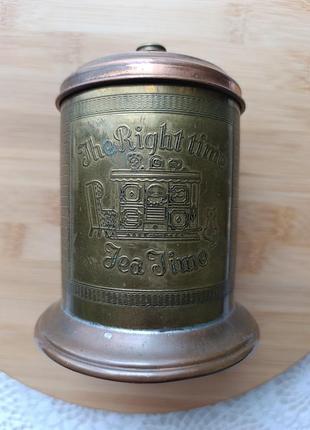 Винтажная английская чайница 1950 г.