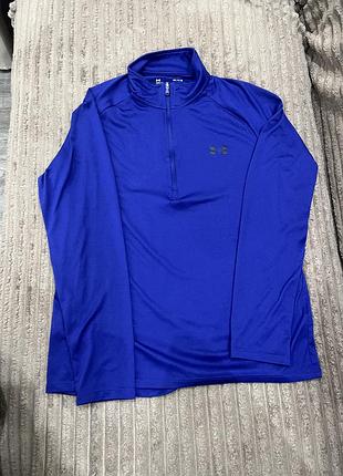Чоловічий лонгслів under armour tech синя