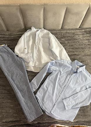 Класичний костюм для хлопчика next та zara, сорочка next та zara,  штани next