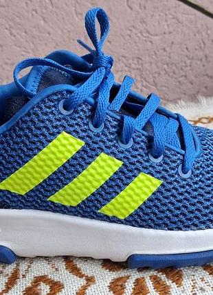 Кросівки хлопчачі adidas cloudfoam racer синьо-жовті, розмір 36-37 (23-23.5 см)