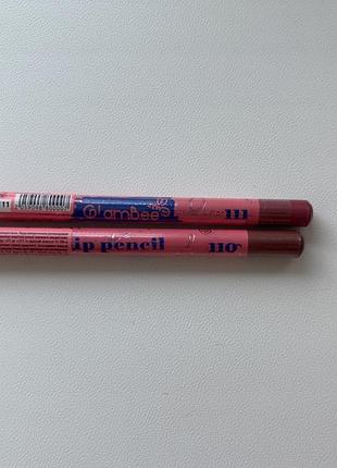 Олівці для губ glambee lip pencil 111 2