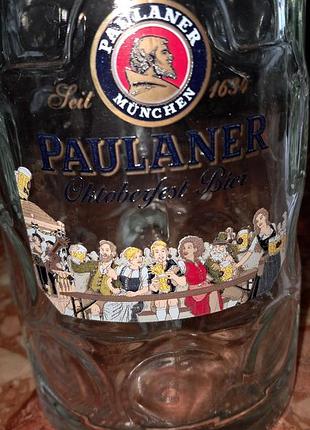 Келих paulaner для пива 2