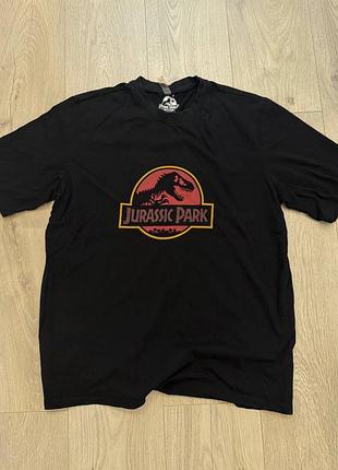 Футболка чоловіча jurassic park чорна