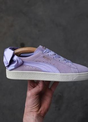 Кеды puma suede bow trainers женские кроссовки clyde cat rihana adidas gazelle nike blazer 367317 05