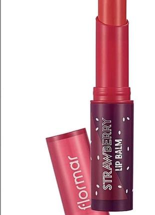 Бальзам для губ "strawberry" - flormar lip balm 3g