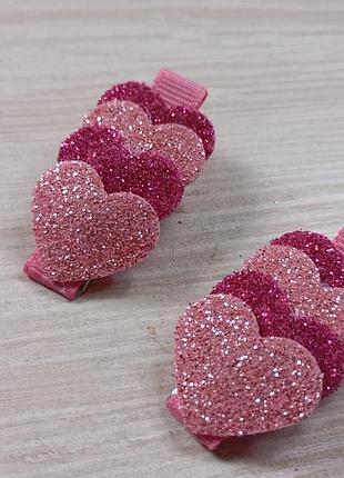 2 шпильки сердечки